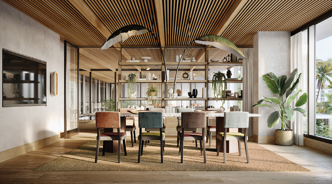 Dining room at The Well Bay Harbour, developer imagery